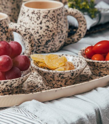 Small Black Ceramic Bowl – Meknes Collection