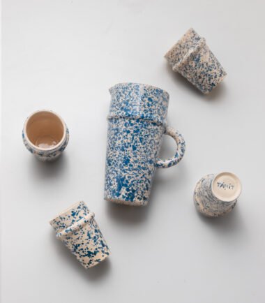 Set de 4 Vasos "TALILA" + Jarra "RIMAR"