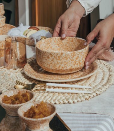 Bowl Recto Grande / Ensaladera Granito Arena - Colección Granito Sahara