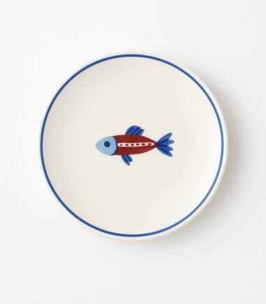 Plato Mediano Pez Rojo - Colección Mare