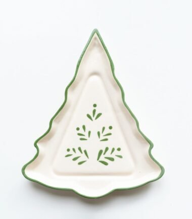 Plato Arbolito Verde - Colección Navidad 2025