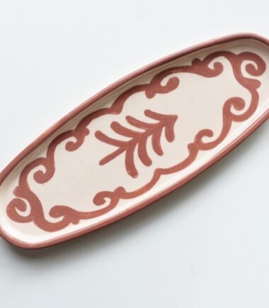 Bandeja Ovalada Arbol Terracota - Colección Navidad 2025