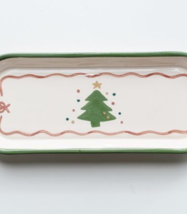 Bandeja Recta Pino Navideño - Colección Navidad 2025