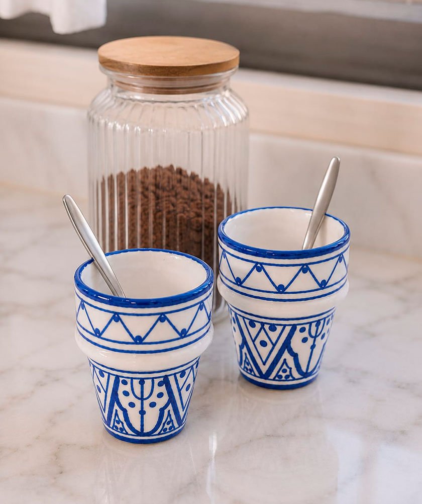 2 Taza Pequeña Café Marrakech