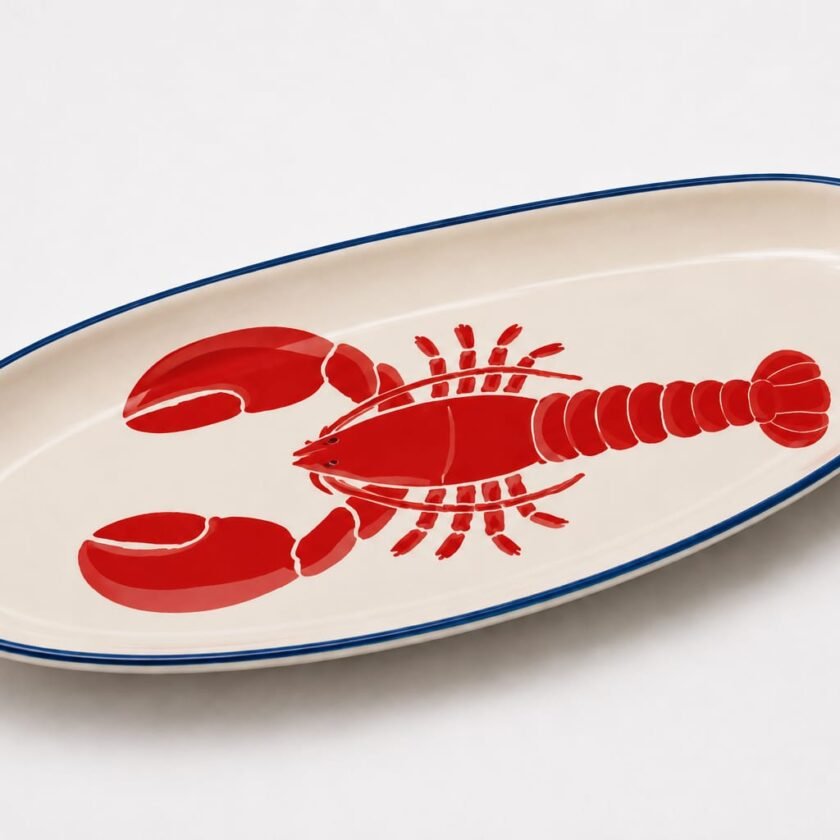 Bandeja Oval XXL Langosta 43 x 16 cm