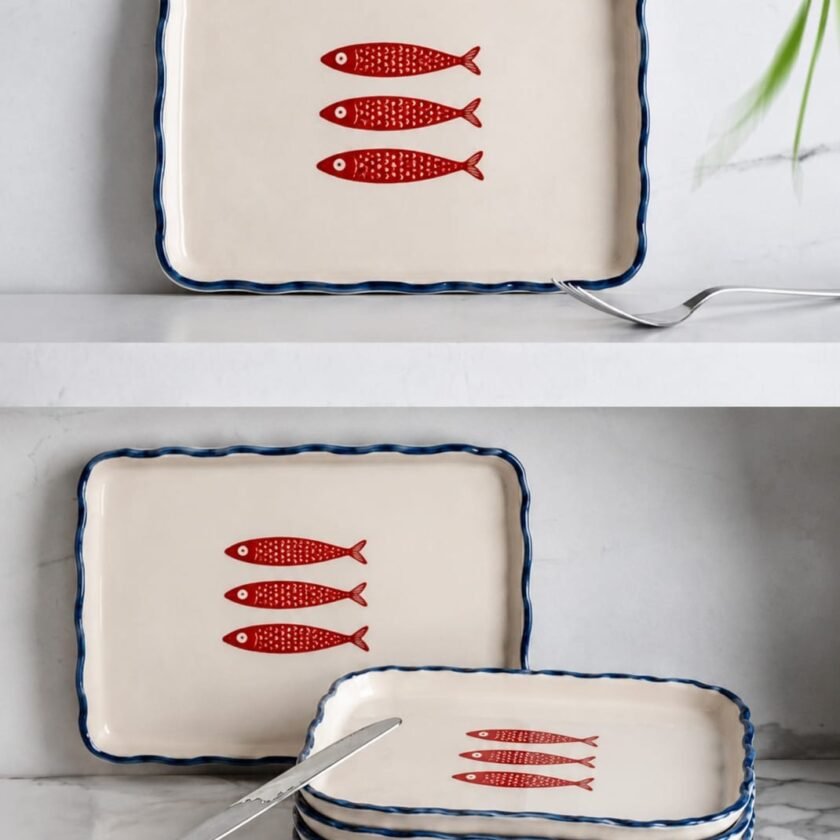 Bandeja Tres Peces Rectangular 15 x 20 cm